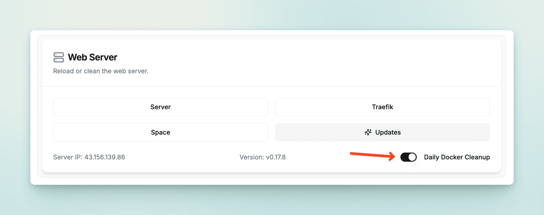 daily docker cleanup