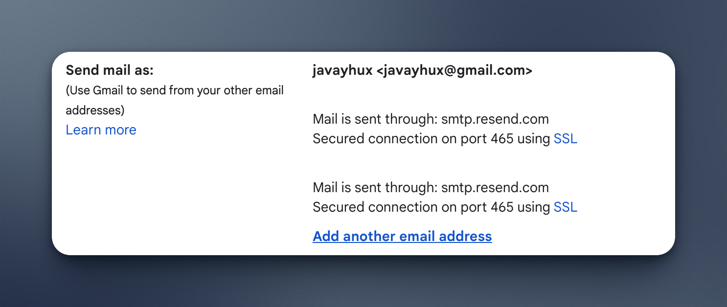 gmail accounts settings