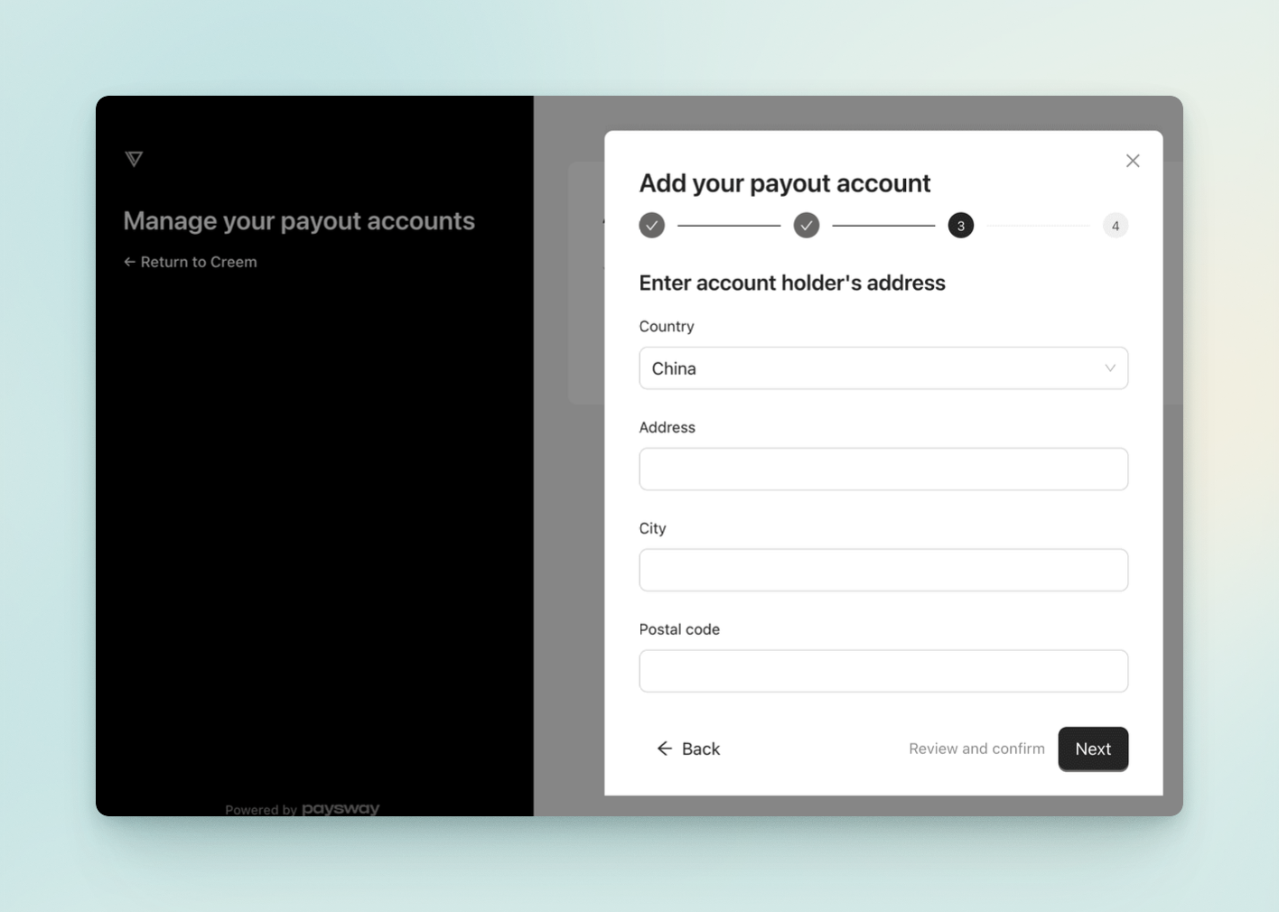 payout details