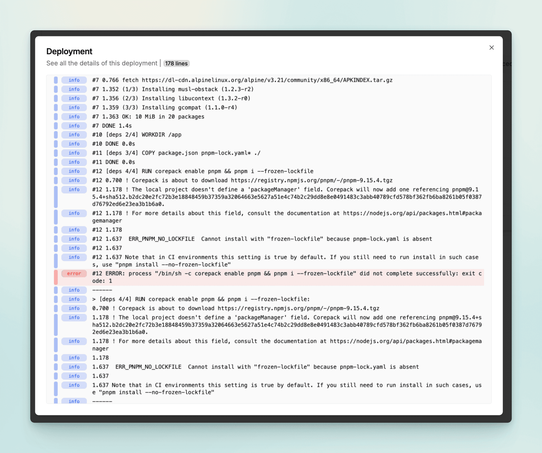 build fail logs