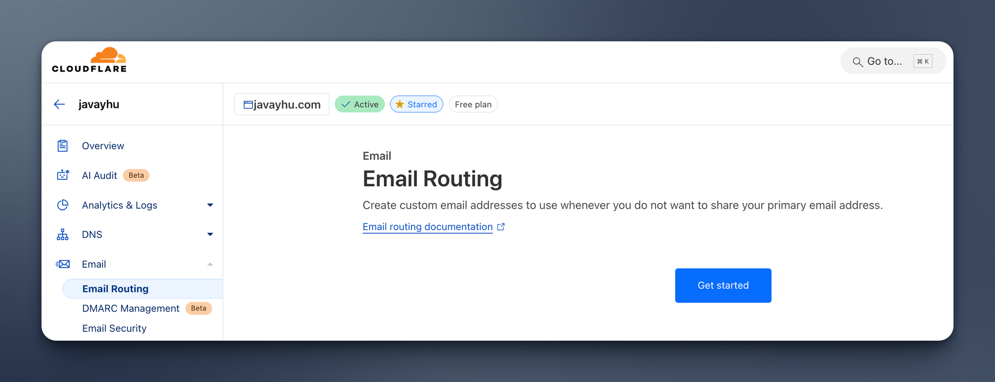 cloudflare email routing